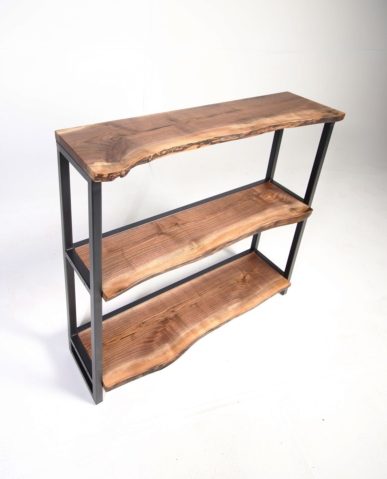 Live Edge Walnut Shelf Unit